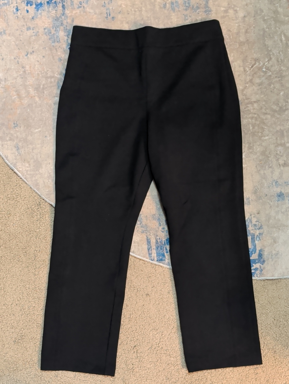 SPANX Sleek Black Straight-Leg Pull-On Pants Women's XL
